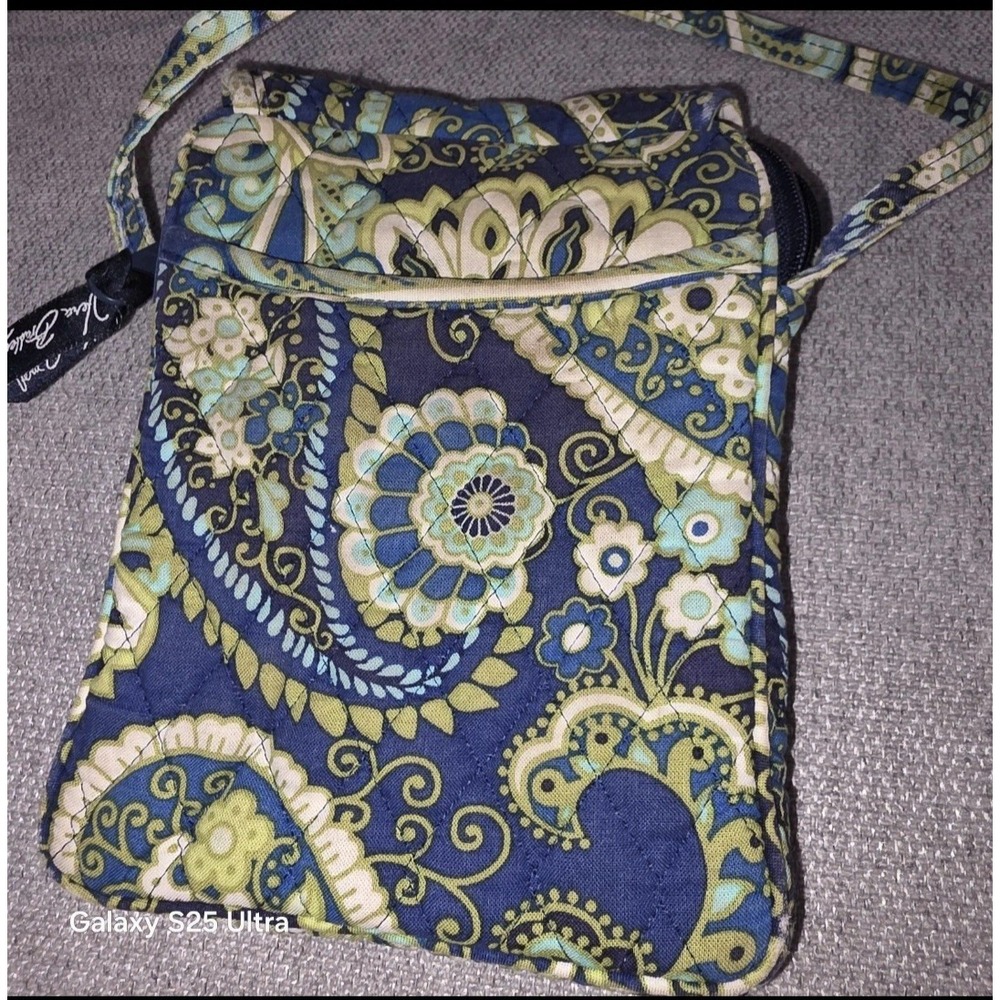 Vera Bradley Mini Hipster Rhythm & Blues Crossbody Bag Retired Design
